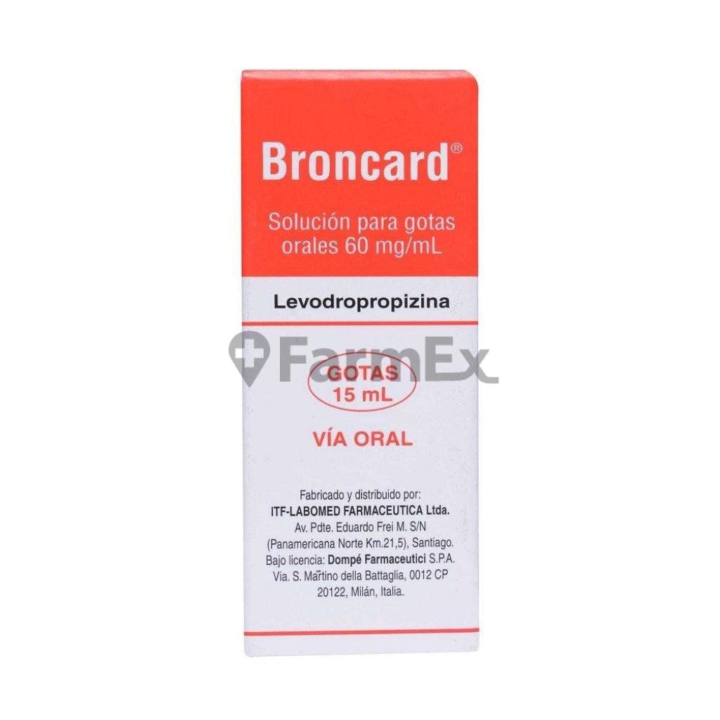 Broncard Solución Gotas x 15 mL Farmex-Pluxee-Persistente
